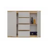 Cómoda com 2 portas e 4 gavetas, carvalho artisan/cor caxemira