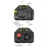 Inversor para automóvel Qoltec Monolith 1200 W preto 12 V