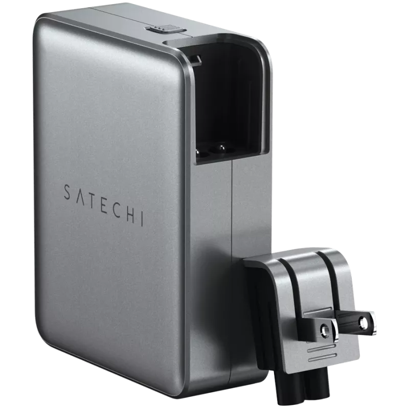 Carregador para dispositivos móveis Satechi ST-W145GTM 4 USB Type-C carregamento rápido