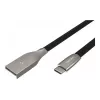 Cabo NATEC USB-C/A 2.0 1m prati 1m preto metal