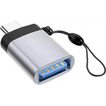 Adaptador de cabo Microconnect USB3.0ACFB-KEY USB C USB A preto, prateado