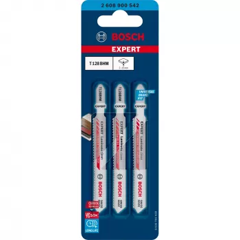 Bosch Expert Laminate Clean T 128 BHM lâminas para serra de recortes (3 unid.)