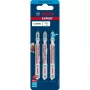 Folha de serra de recortar Bosch Laminate Clean 3 peças carboneto 1,5 cm
