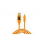 Tether Tools CU8015-ORG – 4,6 m – USB A – Mini-USB B – USB 2.0 – laranja