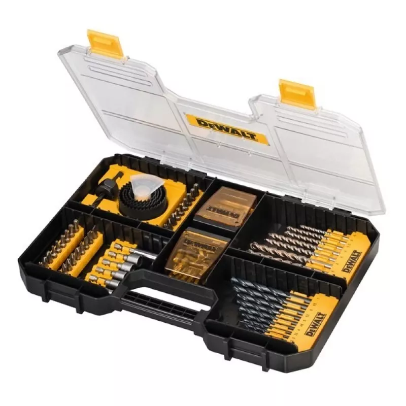 Conjunto de acessórios de bits e brocas Dewalt Dt71569-Qz, 100 peças
