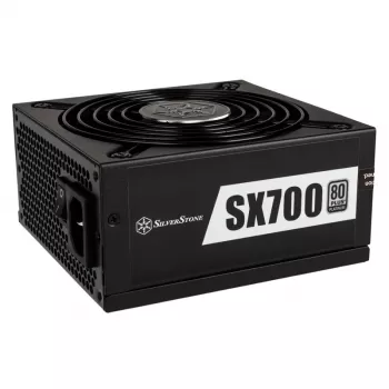 SilverStone SFX Series SX700-LPT - V1.1 - fonte de alimentação (interna) - ATX12V 2.4/ EPS12V / SFX-L - 80 PLUS Platinum - AC 120/230 V - 700 Watt - PFC ativo - preto