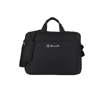 Mala para portátil Tellur TLL611312 para portáteis de 15,6 polegadas, Cozy Preto, compartimento acolchoado, bolsas com fecho