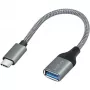 Adaptador LogiLink USB 3.2 Gen1 Type-C C/M para USB-A/F OTG alumínio 0,15 m
