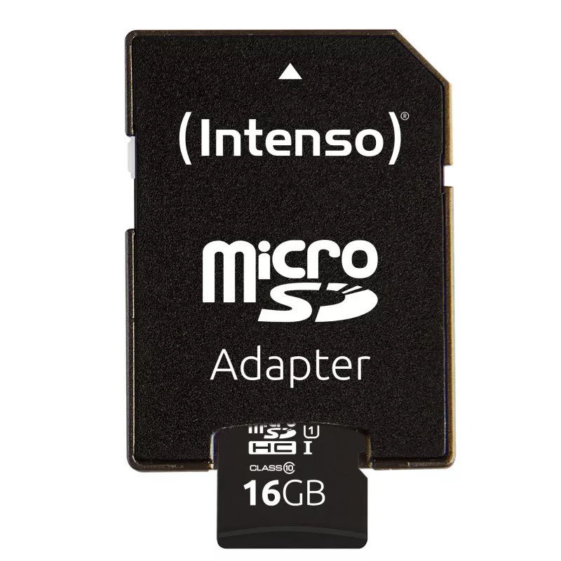 Cartão de memória flash Intenso 16GB microSDHC UHS-I Classe 10