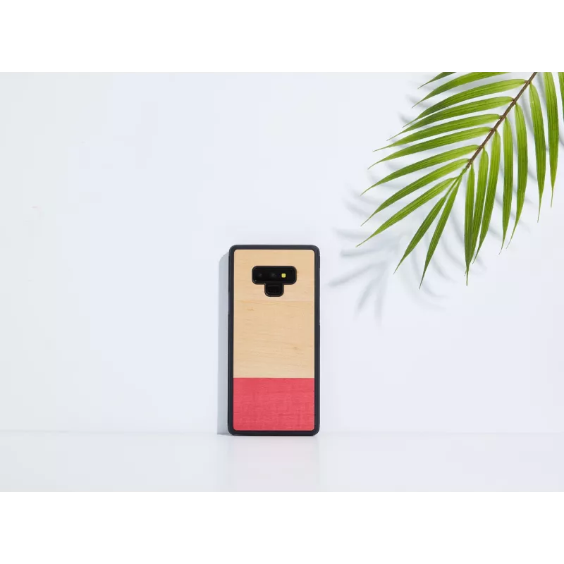 Capa para smartphone man and wood para Galaxy Note 9 – preto, design em faixas largas
