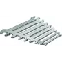 Conjunto de chaves de bocas duplas Cimco 112310, 8 unid., 6x7-20x22 mm