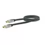 Cabo HDMI SCHWAIGER HDM0150G 063 – 1,5 m, HDMI tipo A macho–macho, contactos dourados, preto/cinzento