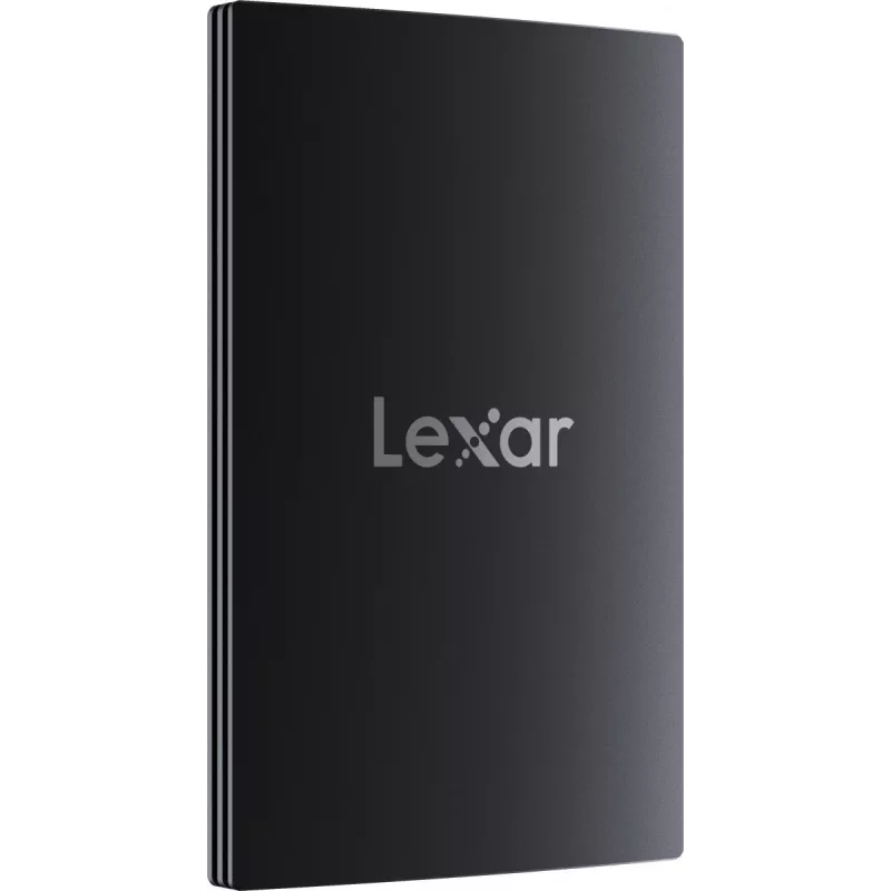 Lexar SL500 SSD portátil 1 TB, USB-C, USB 3.2 Gen 2x2, leitura até 2000 MB/s / escrita até 1800 MB/s, 43 g, preto