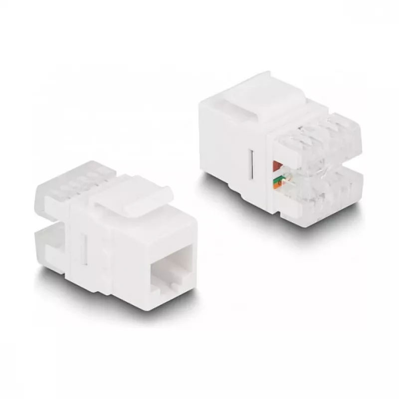 Conjunto Keystone LSA DeLOCK RJ45 RJ11 Cat.6 preto suporte de clipe