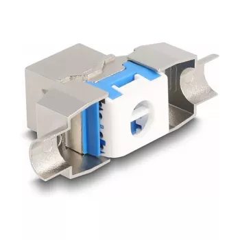 Módulo Keystone DeLOCK RJ45 fêmea para LSA Cat.8.1 sem ferramentas plano metálico