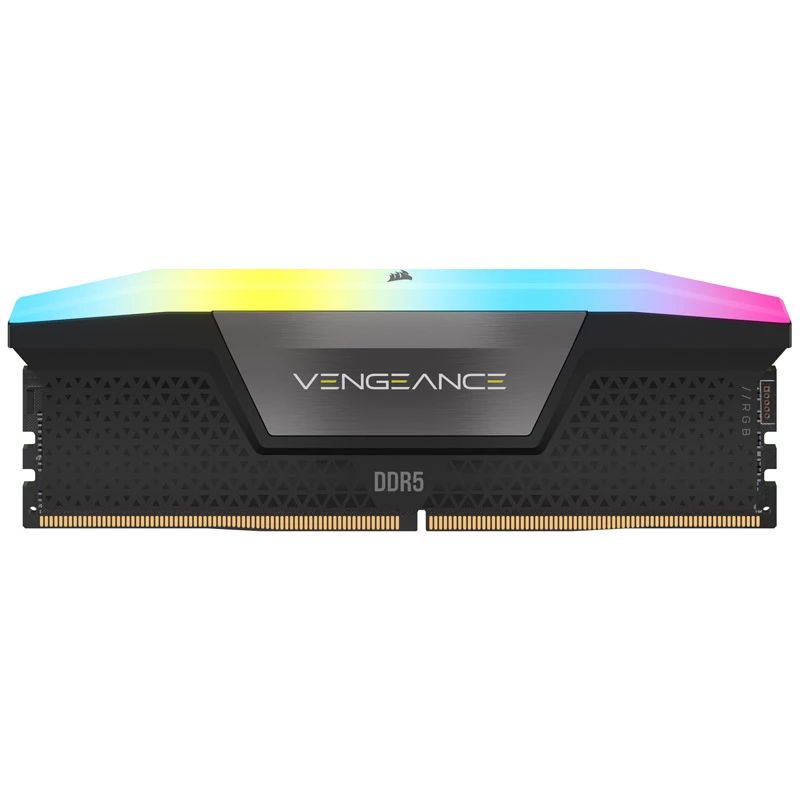 DIMM 64 GB DDR5-5600 (2x 32 GB) Dual-Kit, memória preta, CMH64GX5M2B5600C40, Vengeance RGB, INTEL XMP