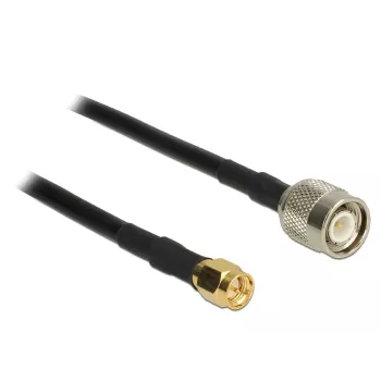Cabo coaxial DeLOCK 89498 TNC SMA CFD200 10 m preto