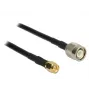 Cabo coaxial DeLOCK 89498 TNC SMA CFD200 10 m preto