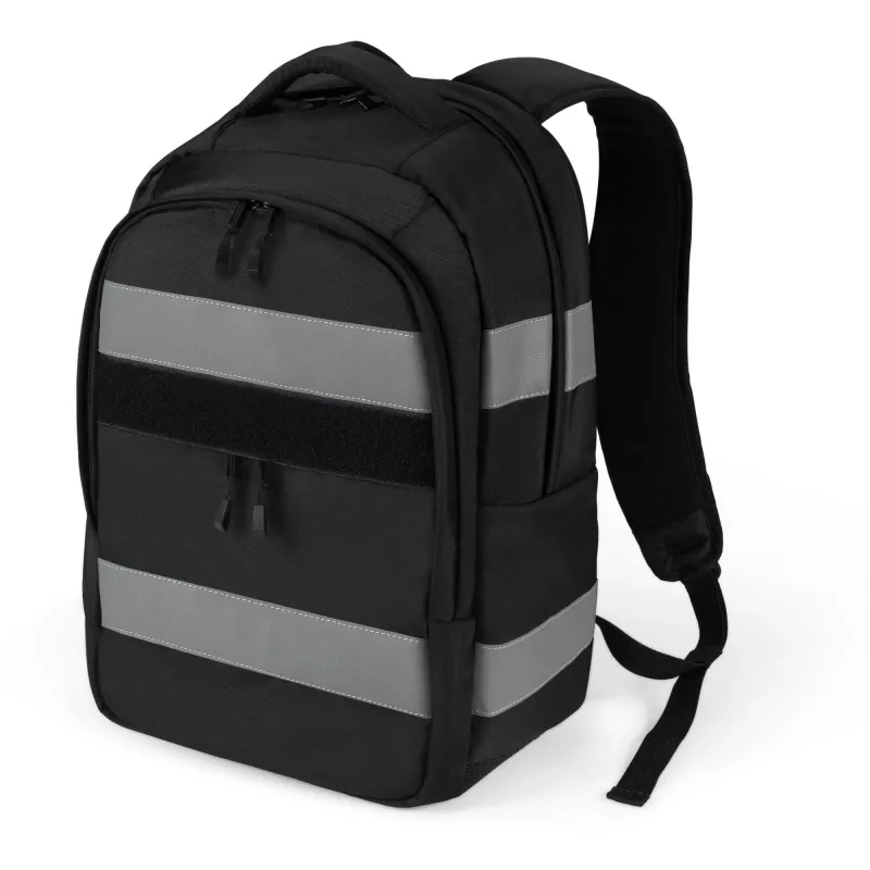 Mochila DICOTA Hi-Vis V2 preta 320x220x455mm PET TPU