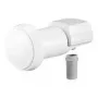 LNB universal single Goobay, branco-cinzento - LNB SAT digital (DVB-S2) para 1 participante (receção 4K/HDTV/3D) (67269)