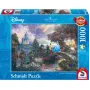Schmidt Spiele 59472 Thomas Kinkade: Disney A Gata Borralheira puzzle, 1000 peças, 69,3 x 49,3 cm, desenhos animados