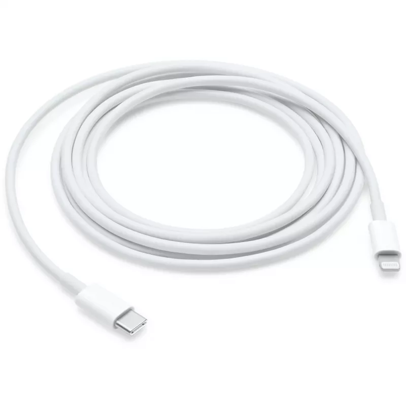 Cabo USB-C para Lightning Apple MQGH2ZM/A — 2 m, branco, macho-macho