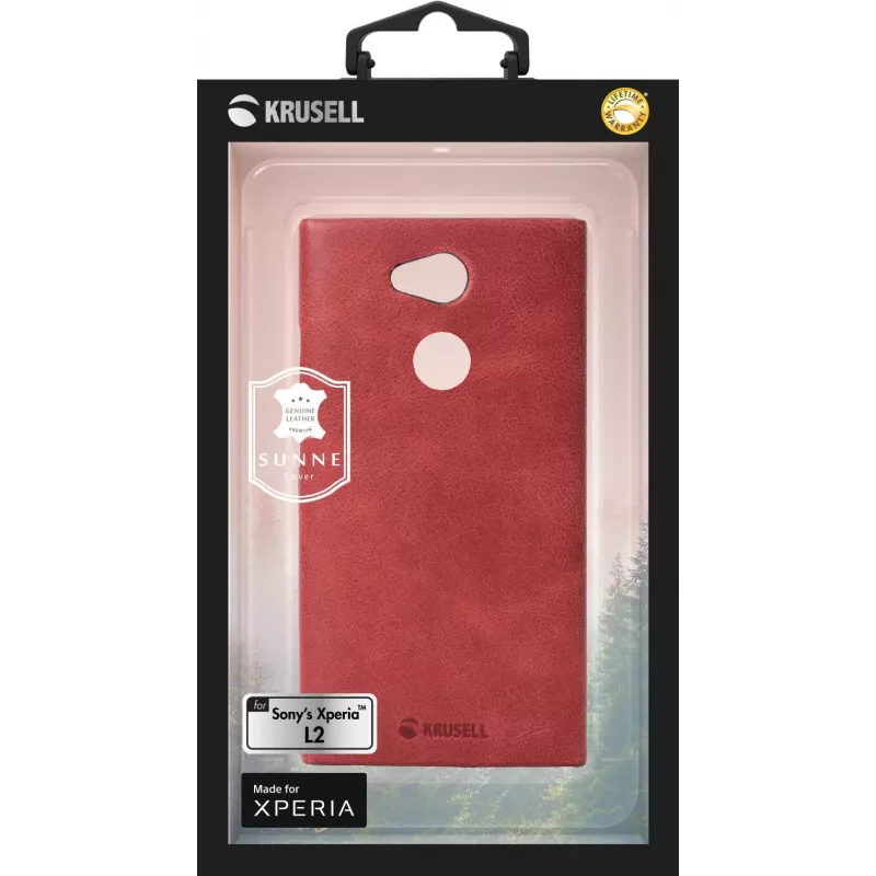 Capa Krusell SUNNE Sony Xperia L2 14 cm (5,5 polegadas) vermelha
