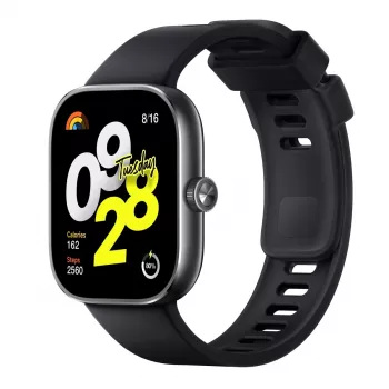 Xiaomi Redmi Watch 4 – smartwatch com bracelete – TPU – preto – perímetro do pulso: 135–205 mm – ecrã 5 cm (1,97)