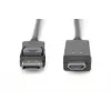 Cabo adaptador DisplayPort 1.2 com bloqueio 4K 60Hz UHD Type DP/HDMI A M/M preto 2 m
