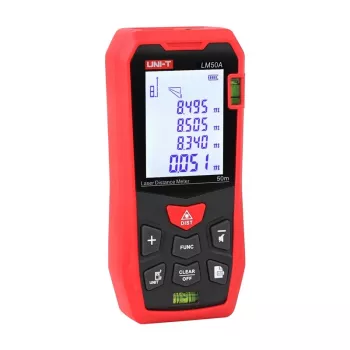 Medidor de distância laser Unit LM50A — distância de medição de 50 m, design compacto