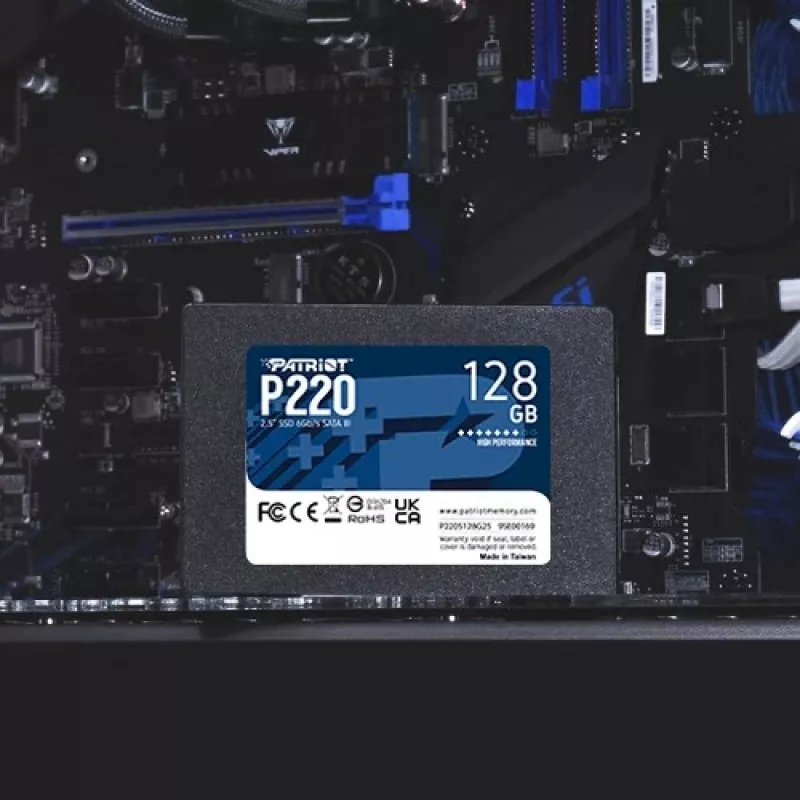 2,5 Patriot P220 128 GB (preto, SATA III 6 Gb/s, 2,5)