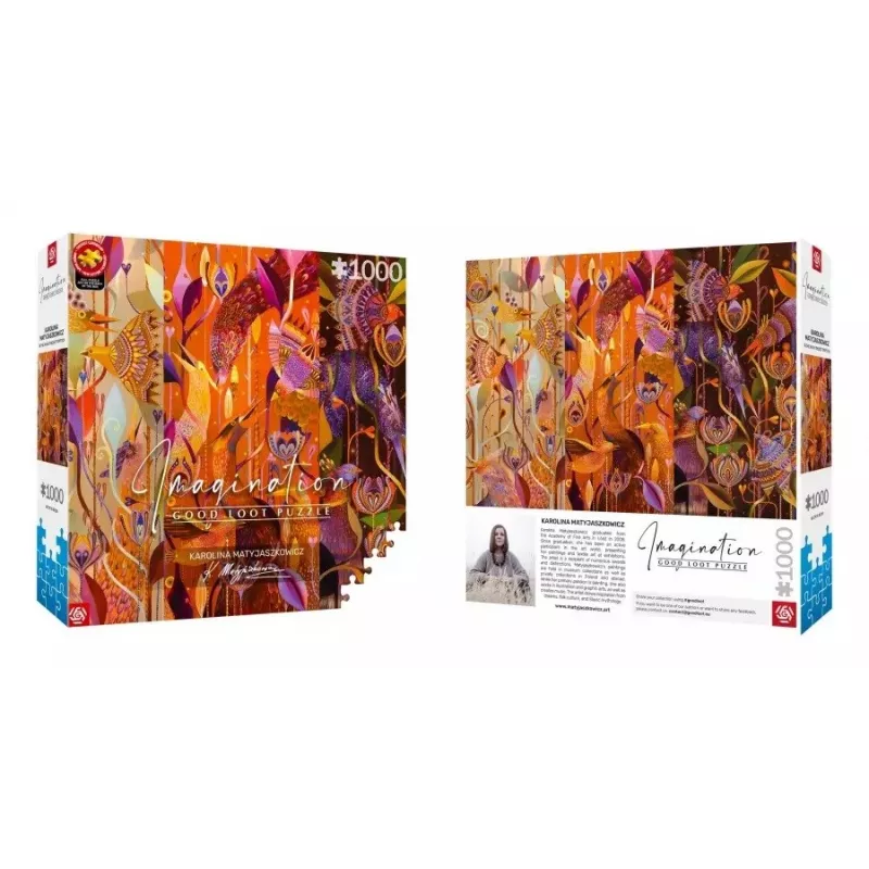 Puzzle Good Loot Imagination - Karolina Matyjaszkowicz: No meio dos pássaros - Um tríptico 1000 peças