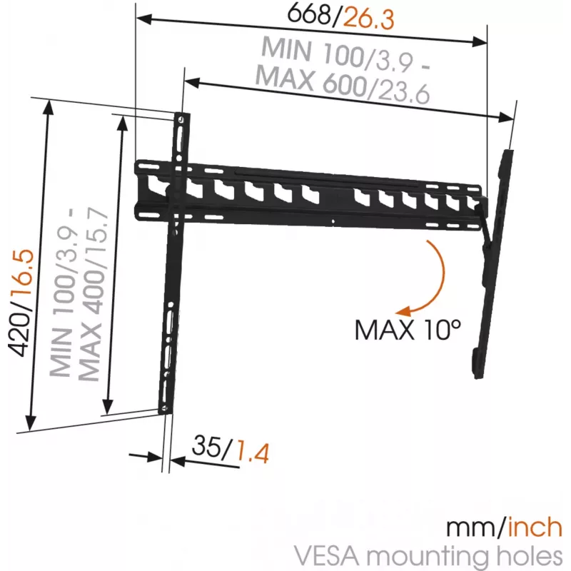 Vogels MA4010-A1 Suporte de parede TILT 40-65