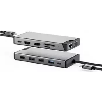 Docking station ALOGIC DUCDDV3V2 USB-C 12-em-1 Triple Display com Power Delivery e conectividade multiporta