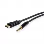 Adaptador ROLINE USB-C para ficha jack - USB-C macho reversível para mini jack estéreo macho