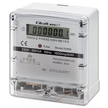 Contador de consumo de energia eletrónico monofásico 230V LDC