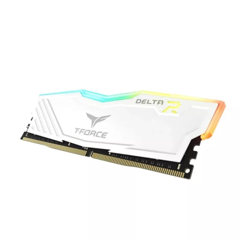 DIMM 16 GB DDR4-3600 (2x 8 GB) kit duplo, memória branca, TF4D416G3600HC18JDC01, Delta RGB, INTEL XMP