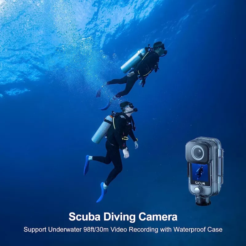 Câmara de ação SJCam C300 4K 30fps, design compacto à prova de água