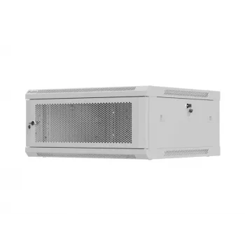 Armário de instalação 19 polegadas para montagem na parede LANBERG 4U 600x600 mm, cinzento