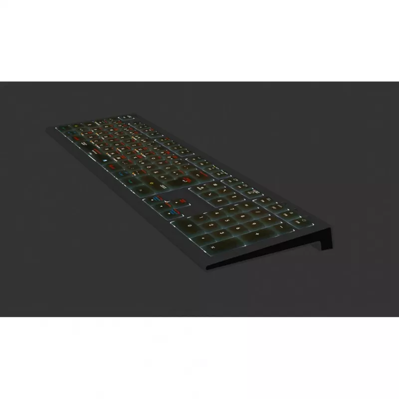 Teclado Logickeyboard LKB-OSX-A2M-DE USB QWERTZ alemão preto (LKB-OSX-A2M-DE)
