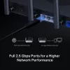 Router de mesa MERCUSYS MR47BE — Wi‑Fi 7 tri‑banda (2,4/5/6 GHz), 9300 Mbit/s, 3× RJ‑45, 2,5GbE, 6 antenas externas