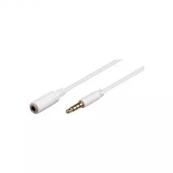 Microconnect IPOD003A cabo de áudio 1 m 3,5 mm branco