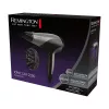 Secador de cabelo Remington D3190S — 2200 W, iónico, 3 níveis de temperatura, 2 velocidades, jato de ar frio, difusor e concentrador (prateado/preto)