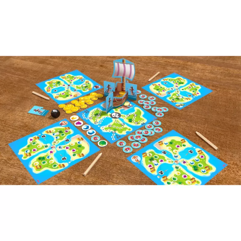 Mapa do tesouro Ahoi, jogo de tabuleiro