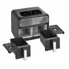 Fritadeira de ar dupla Amica AFM 7020, 8 L, 2400 W, preta