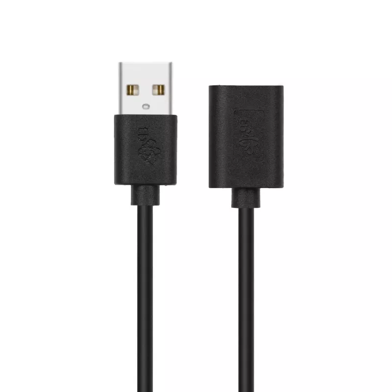 Cabo de extensão USB AM-AF 1,8 m preto
