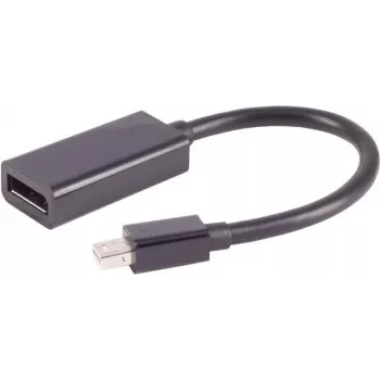 Adaptador shiverpeaks ®-BASIC-S--Mini DisplayPort 1.2, ficha Mini DisplayPort para conector fêmea DisplayPort, 4K, 0,2 m (BS10-01032)