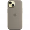 Capa de silicone com MagSafe para iPhone 15 – Clay