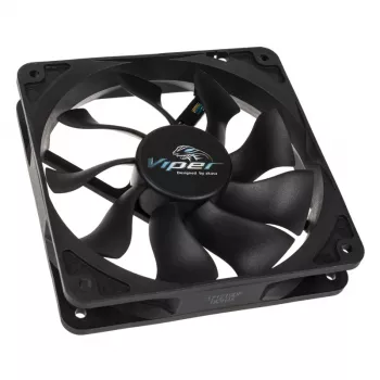Ventoinha de caixa AKASA Viper 120mm - Preto