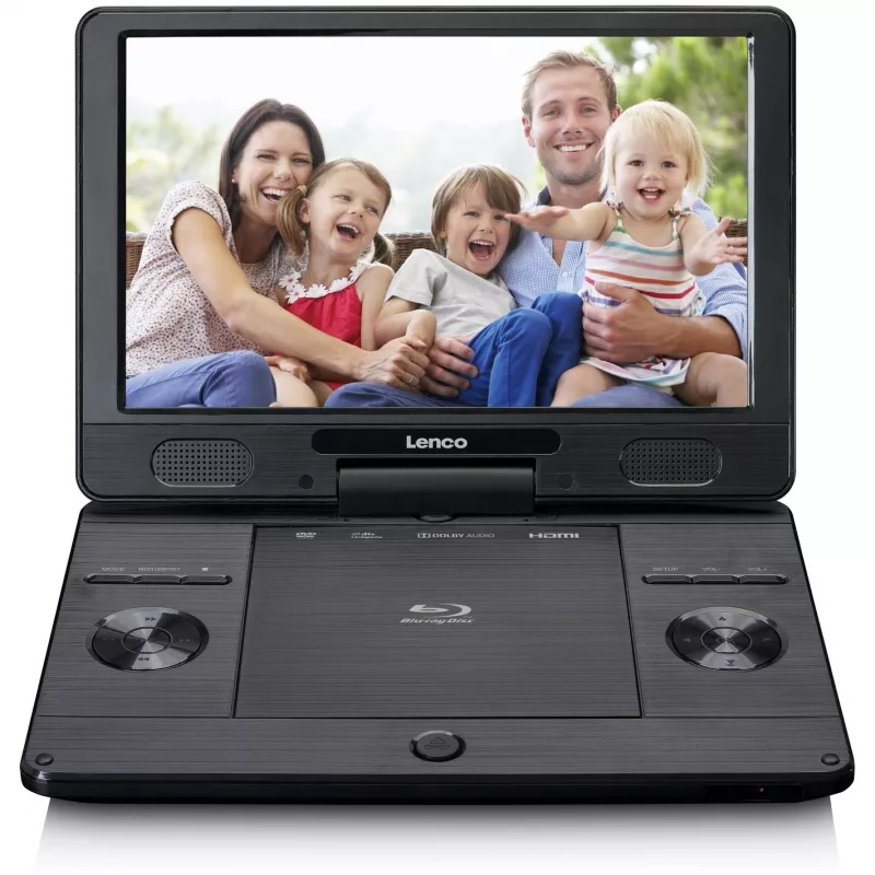 Leitor de Blu-ray Lenco BRP-1150BK - portátil - ecrã: 29,5 cm (11,5 polegadas) - preto